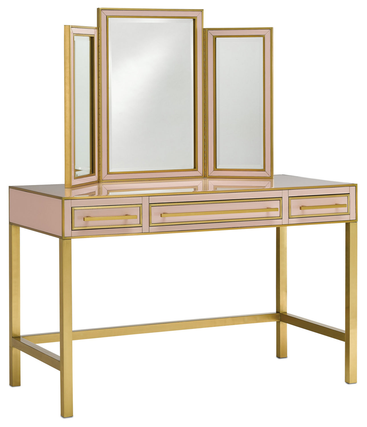 Currey and Company - 3000-0054 - Vanity - Arden - Silver Peony/Satin Brass