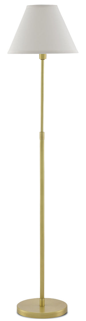 Currey and Company - 8000-0011 - One Light Floor Lamp - Dain - Antique Brass