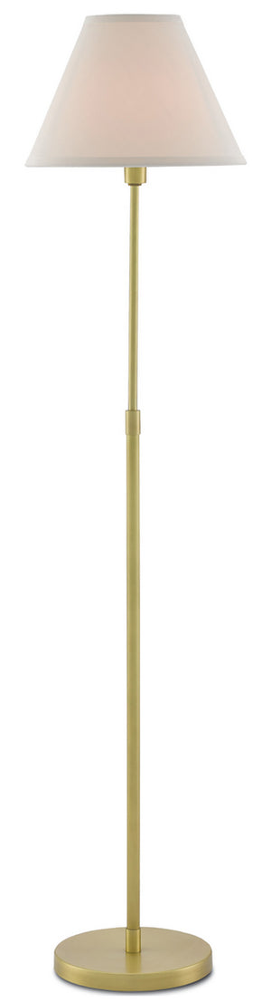 Currey and Company - 8000-0011 - One Light Floor Lamp - Dain - Antique Brass