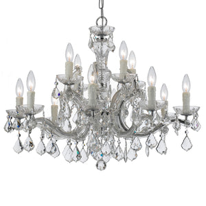 Crystorama - 4379-CH-CL-I - 12 Light Chandelier - Maria Theresa - Polished Chrome