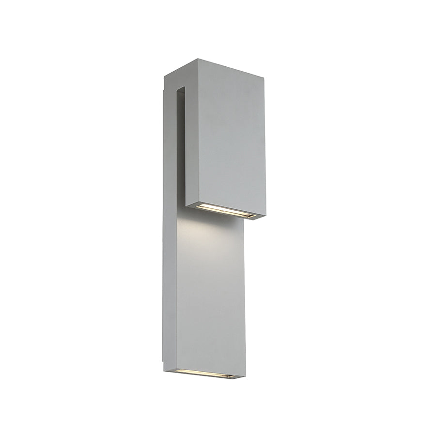 Modern Forms - WS-W13718-GH - LED Outdoor Wall Sconce - Double Down - Graphite