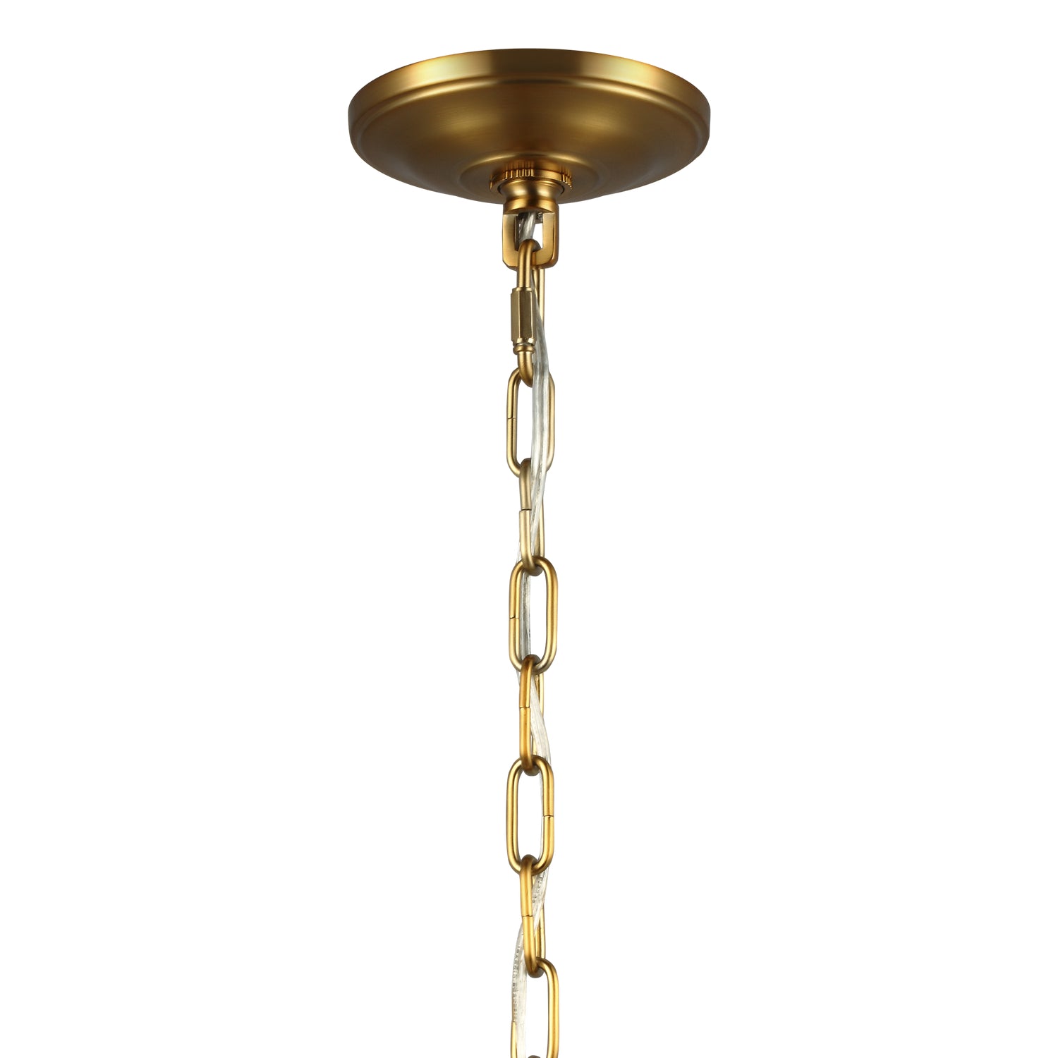 Visual Comfort Studio - F3155/3BBS - Three Light Pendant - Lawler - Burnished Brass