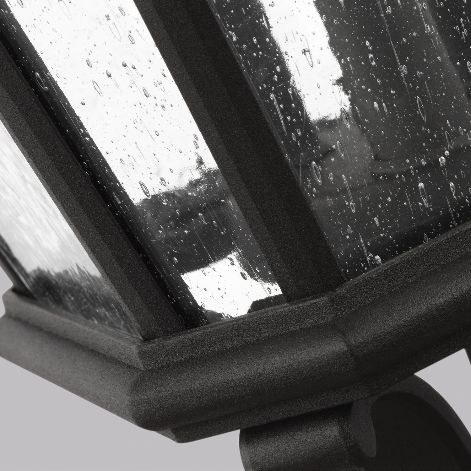 Generation Lighting. - OL5428BK - Three Light Outdoor Post Lantern - Cotswold Lane - Black