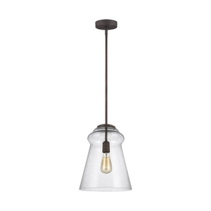 Generation Lighting. - P1459DWI - One Light Pendant - Loras - Dark Weathered Iron