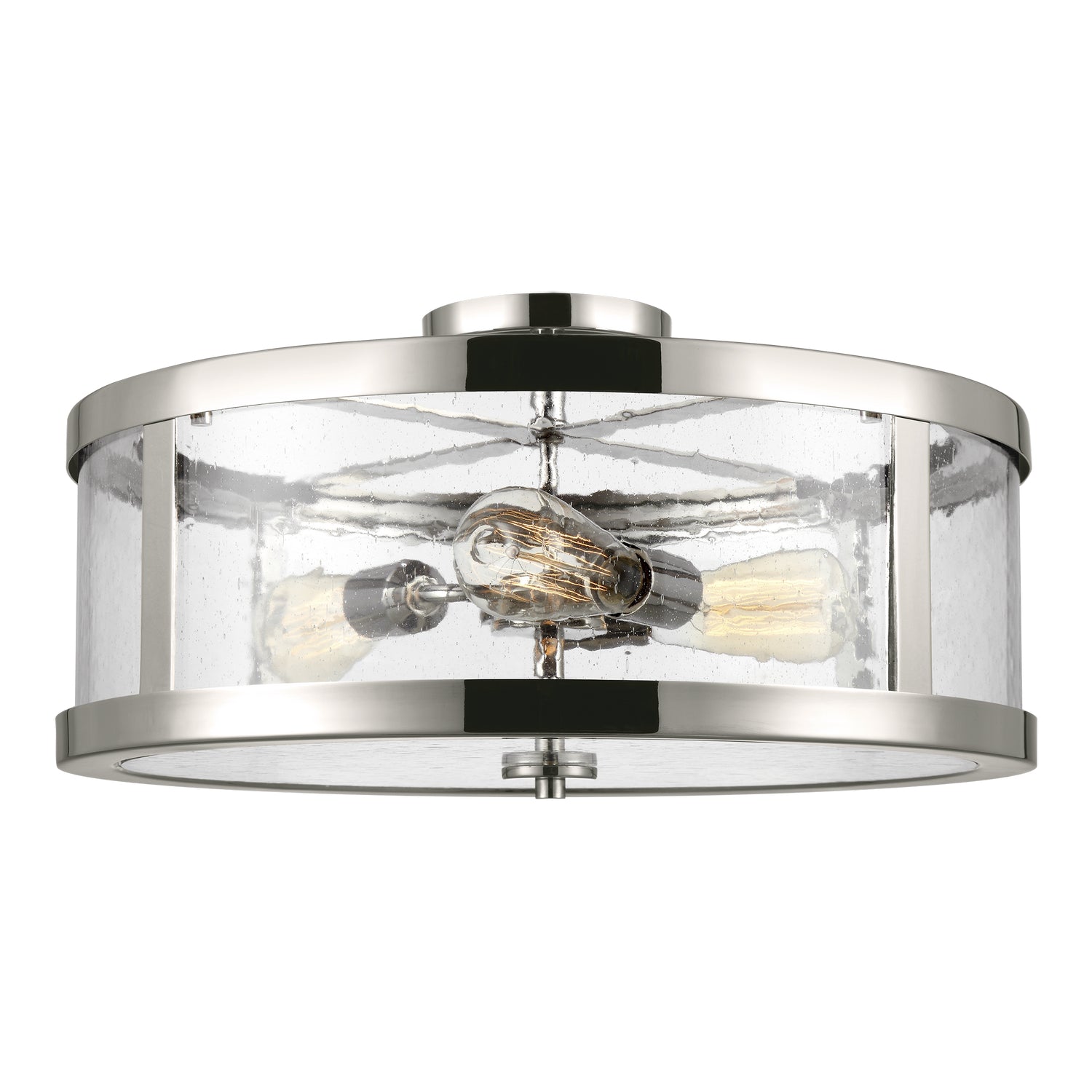 Visual Comfort Studio - SF342PN - Three Light Semi-Flush Mount - Harrow - Polished Nickel