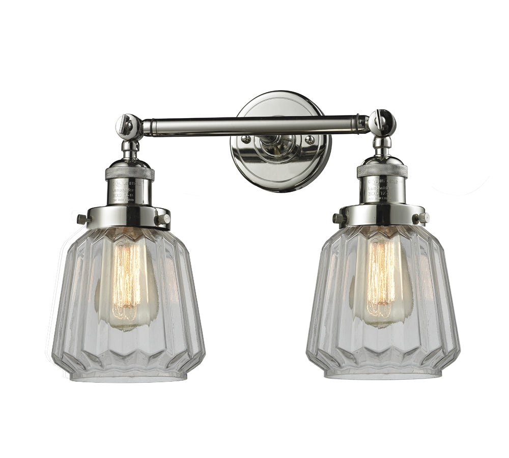 Innovations - 208-PN-G142 - Two Light Bath Vanity - Franklin Restoration - Polished Nickel