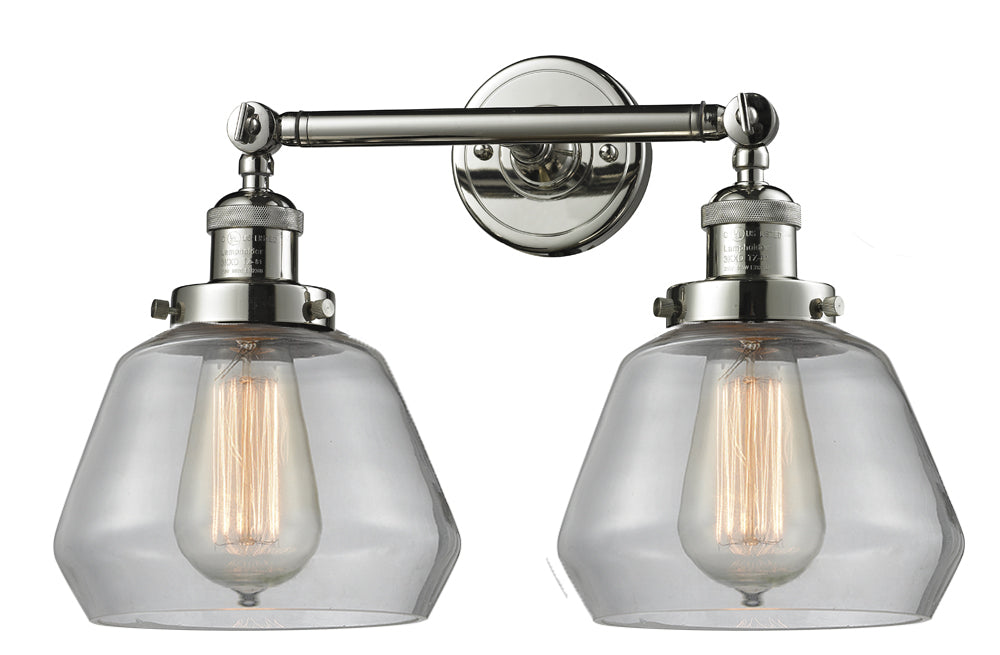 Innovations - 208-PN-G172 - Two Light Bath Vanity - Franklin Restoration - Polished Nickel