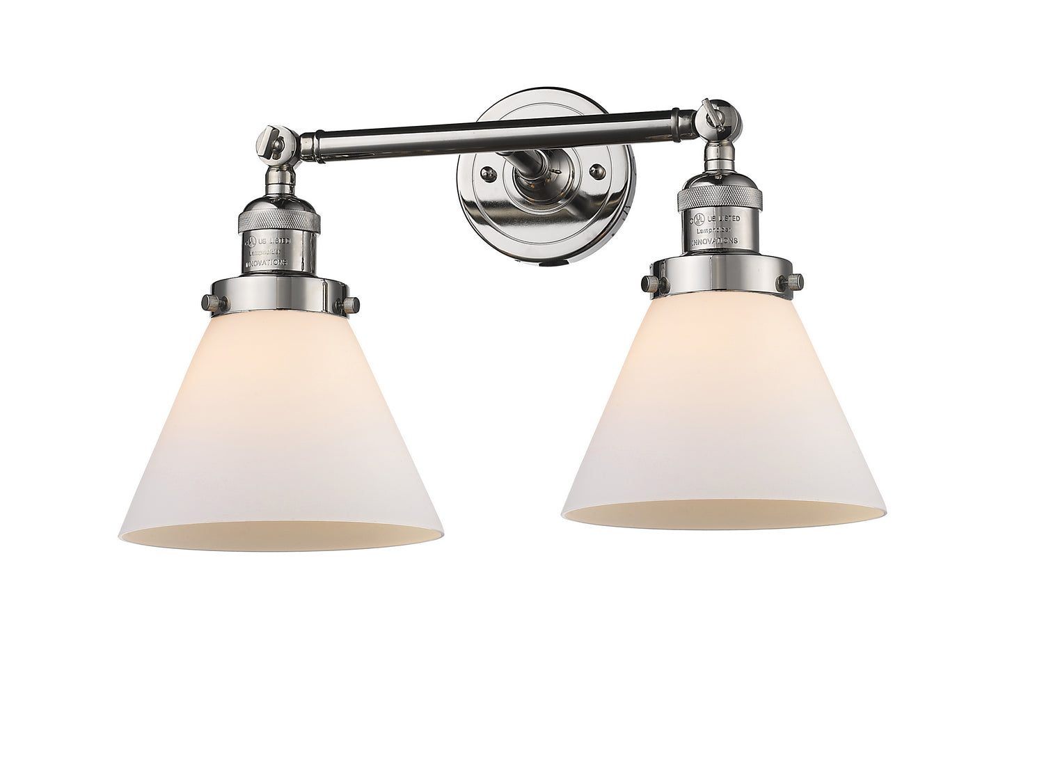 Innovations - 208-PN-G41 - Two Light Bath Vanity - Franklin Restoration - Polished Nickel