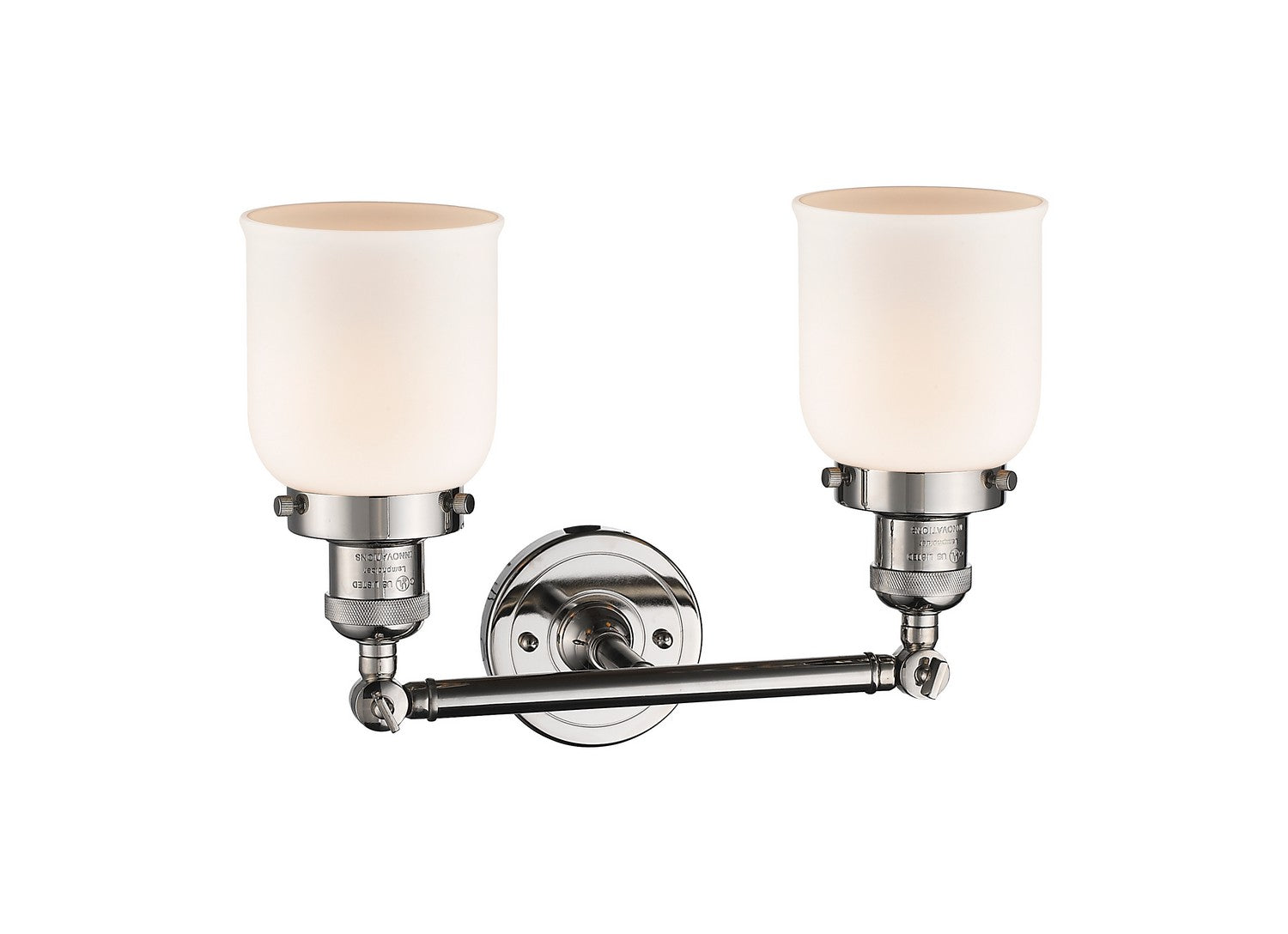 Innovations - 208-PN-G51 - Two Light Bath Vanity - Franklin Restoration - Polished Nickel