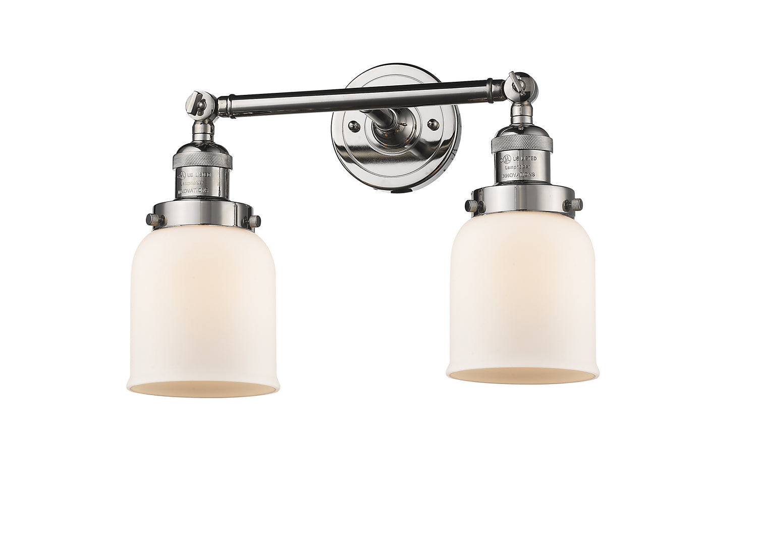 Innovations - 208-PN-G51 - Two Light Bath Vanity - Franklin Restoration - Polished Nickel