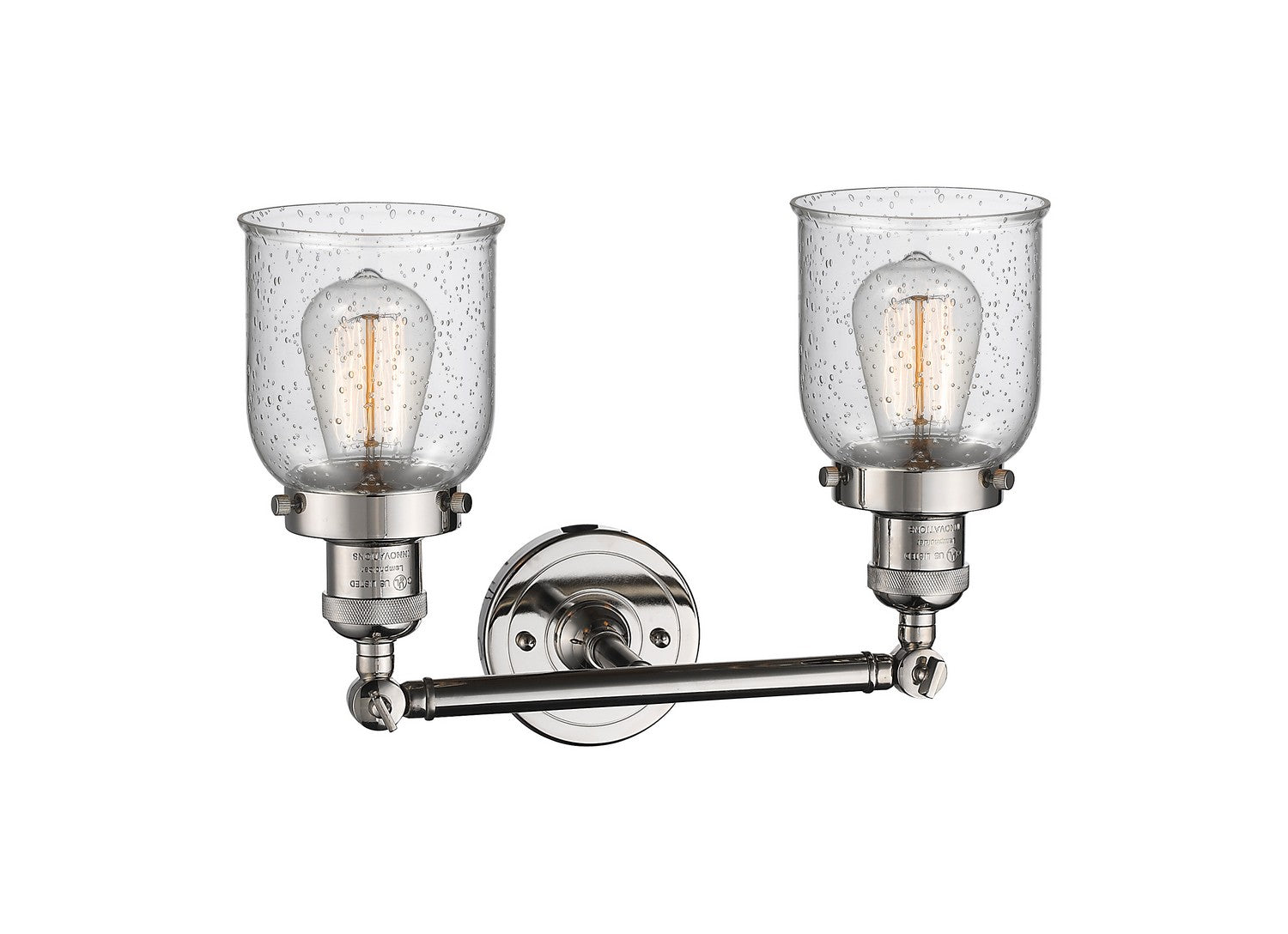 Innovations - 208-PN-G54 - Two Light Bath Vanity - Franklin Restoration - Polished Nickel