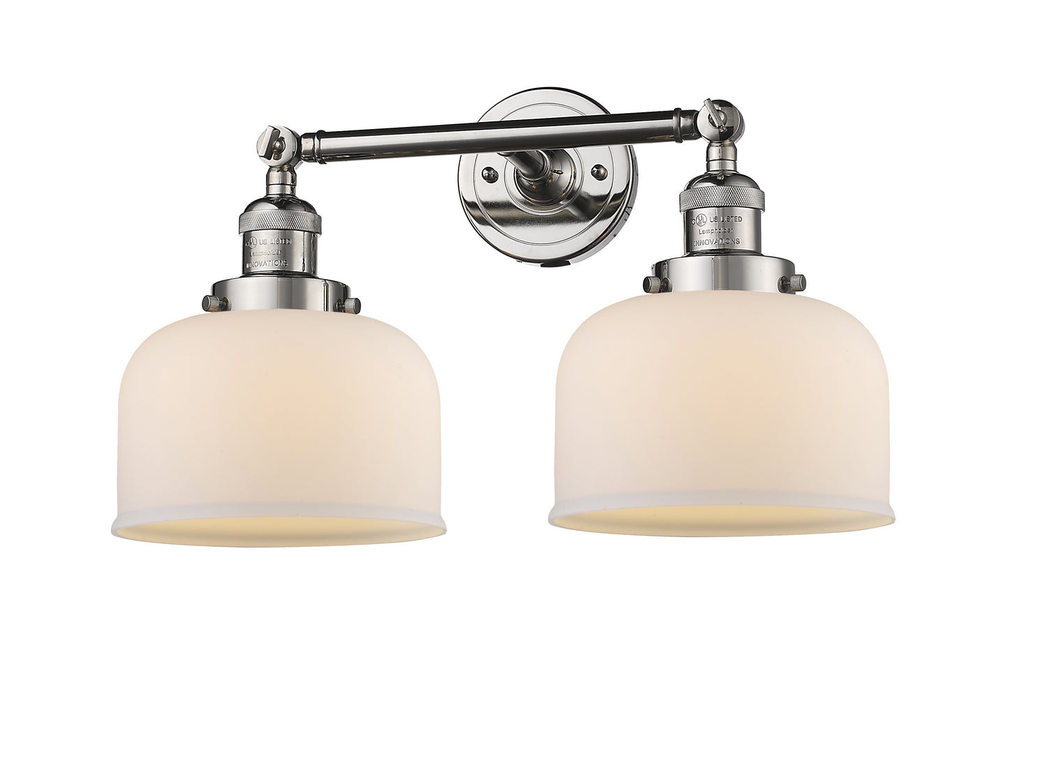 Innovations - 208-PN-G71 - Two Light Bath Vanity - Franklin Restoration - Polished Nickel