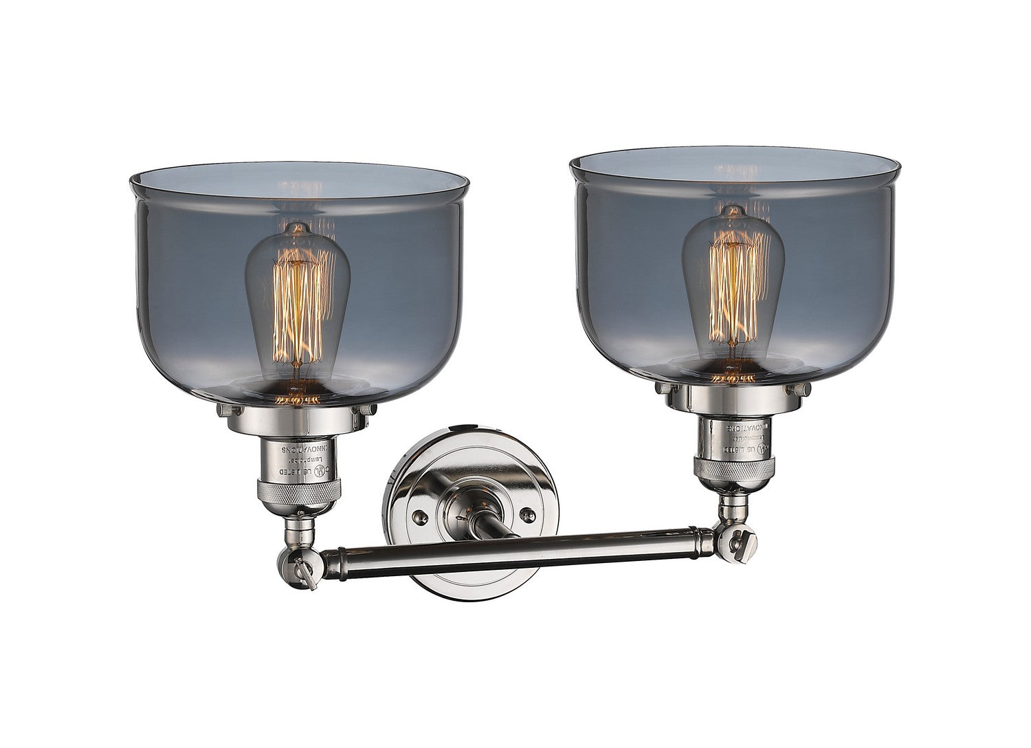 Innovations - 208-PN-G73 - Two Light Bath Vanity - Franklin Restoration - Polished Nickel