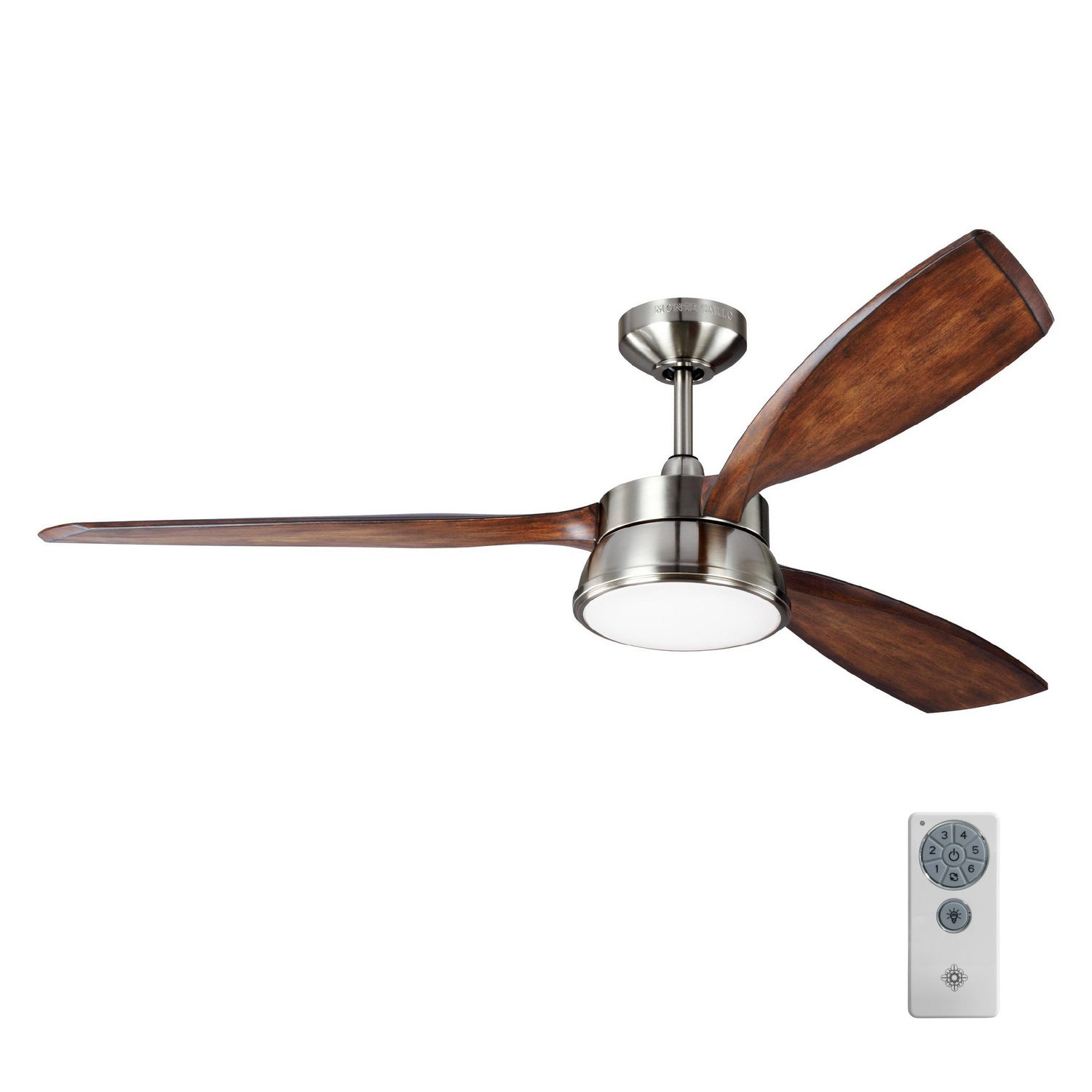 Visual Comfort Fan - 3DSTR57BSD - 57"Ceiling Fan - Destin - Brushed Steel