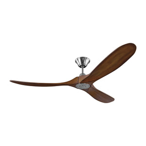 Visual Comfort Fan - 3MAVR60BSKOA - 60"Ceiling Fan - Maverick - Brushed Steel