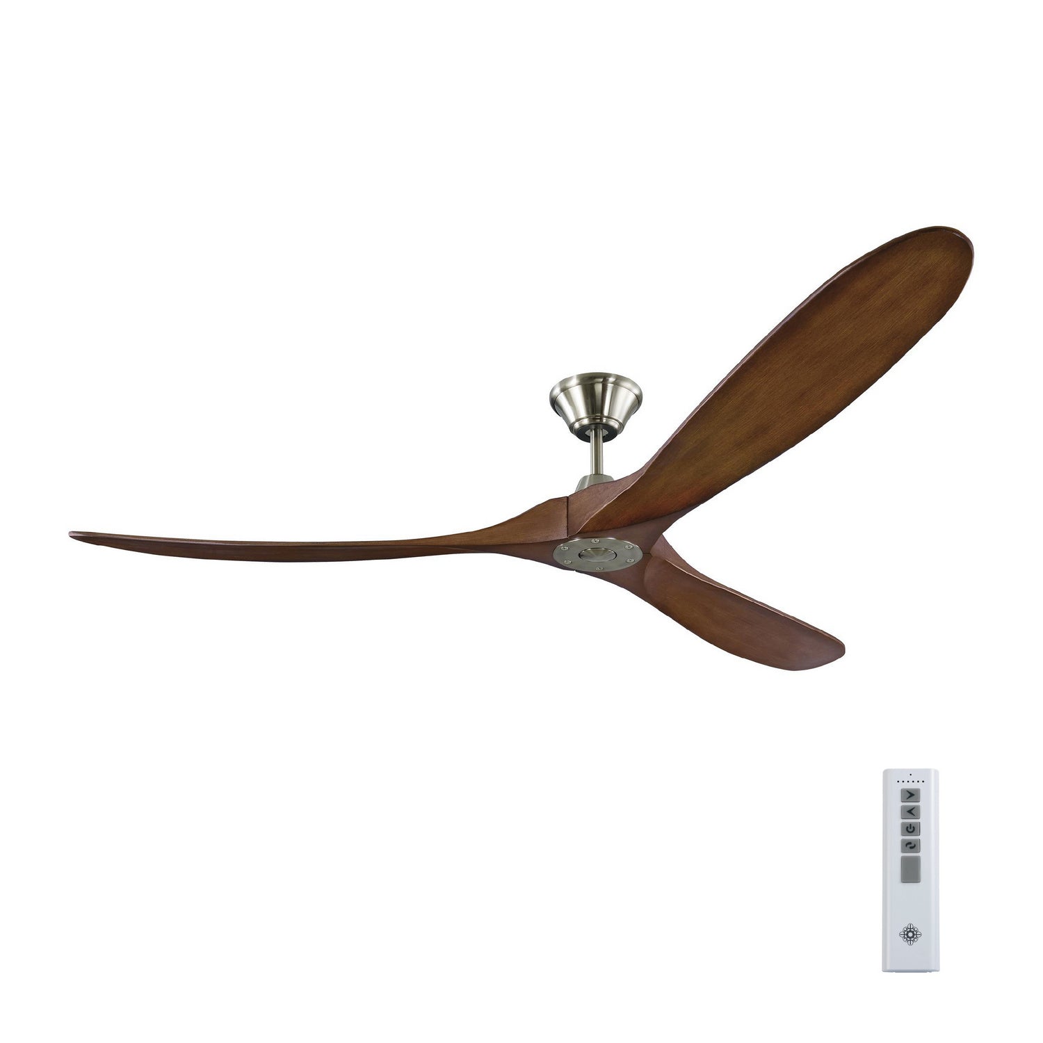 Visual Comfort Fan - 3MAVR70BSKOA - 70"Ceiling Fan - Maverick - Brushed Steel