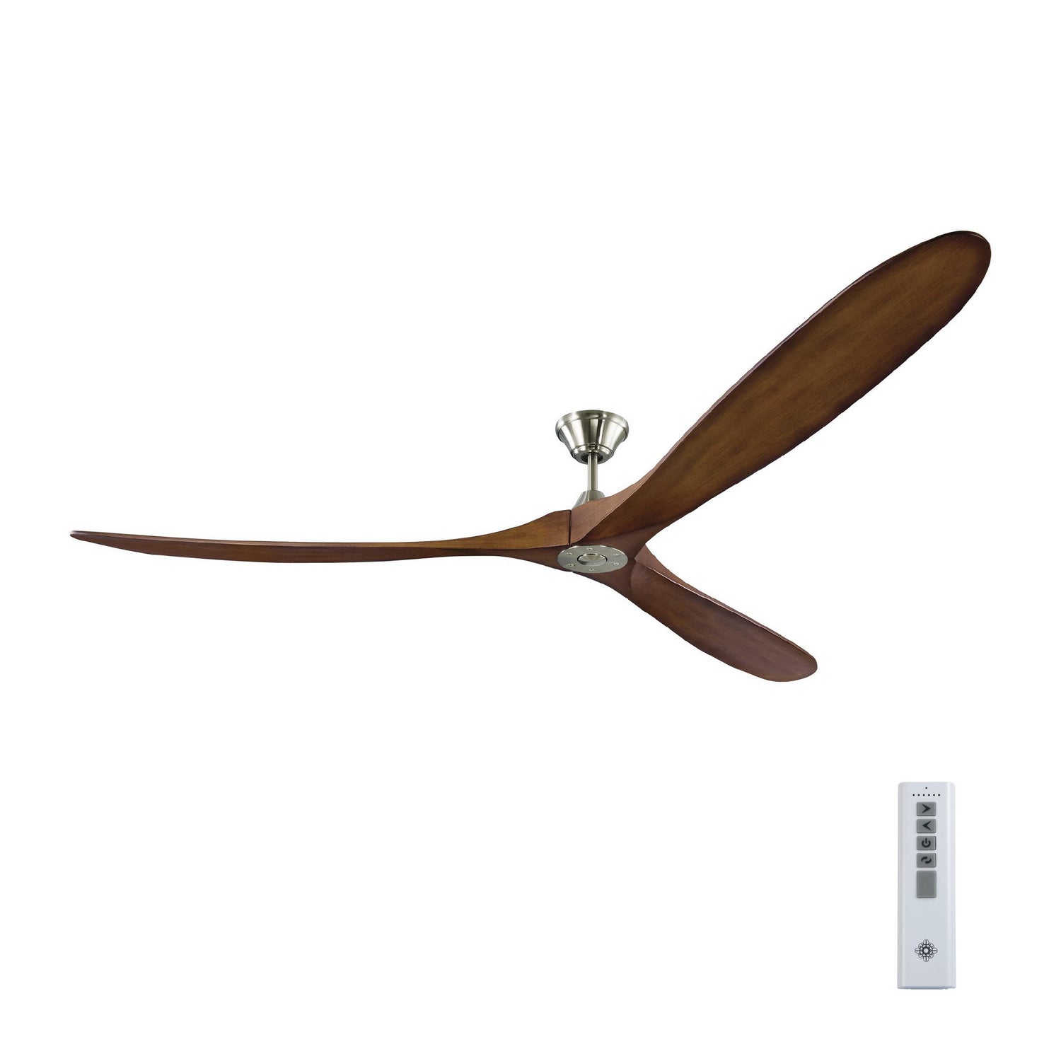 Visual Comfort Fan - 3MAVR88BSKOA - 88"Ceiling Fan - Maverick - Brushed Steel