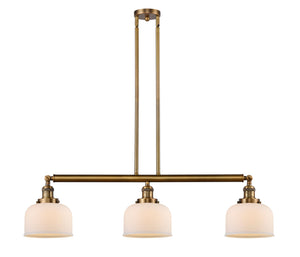 Innovations - 213-BB-G71 - Three Light Island Pendant - Franklin Restoration - Brushed Brass