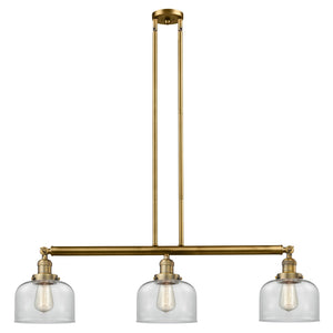 Innovations - 213-BB-G72 - Three Light Island Pendant - Franklin Restoration - Brushed Brass