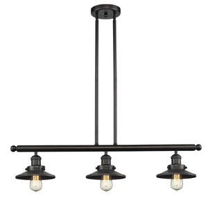 Innovations - 213-OB-M5 - Three Light Island Pendant - Franklin Restoration - Oil Rubbed Bronze