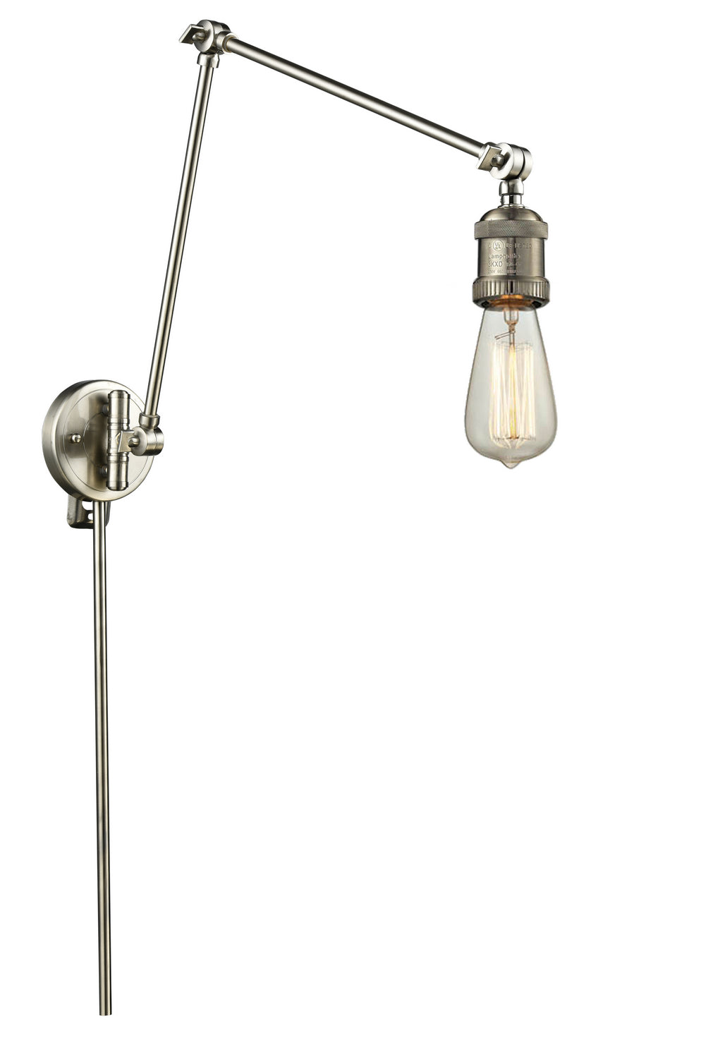 Innovations - 238-SN - One Light Swing Arm Lamp - Franklin Restoration - Brushed Satin Nickel