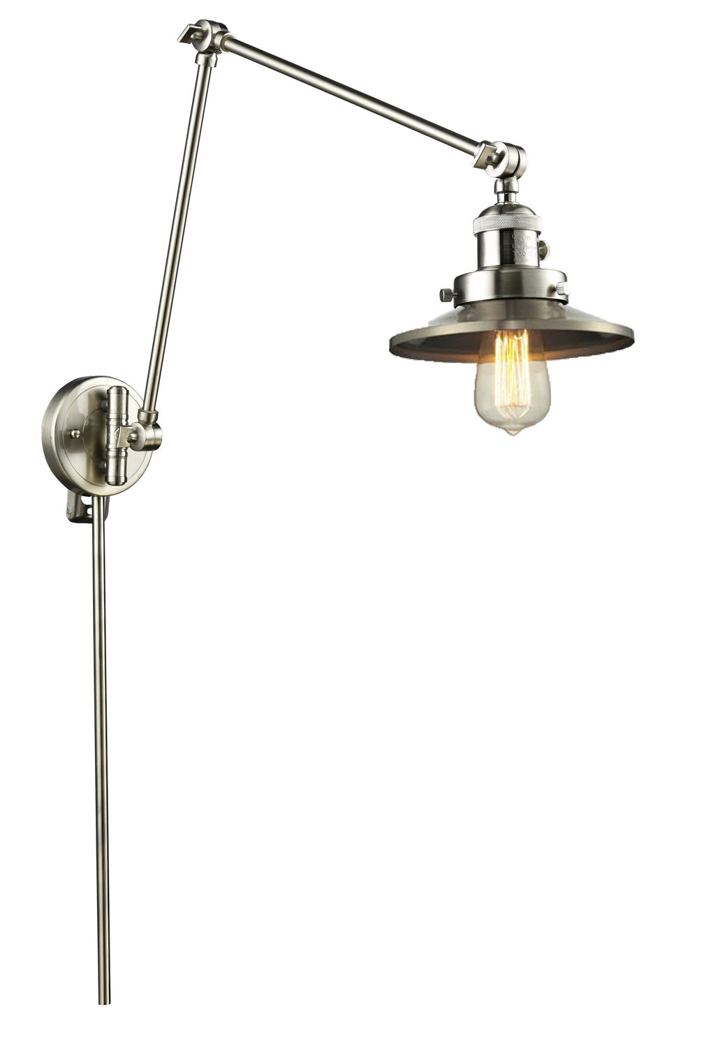 Innovations - 238-SN-M2 - One Light Swing Arm Lamp - Franklin Restoration - Brushed Satin Nickel