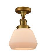 Innovations - 517-1CH-BB-G171 - One Light Semi-Flush Mount - Franklin Restoration - Brushed Brass