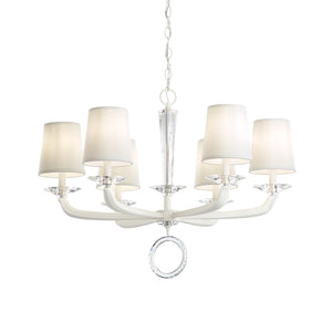 Schonbek - MA1006N-06O - Six Light Chandelier - Emilea - White