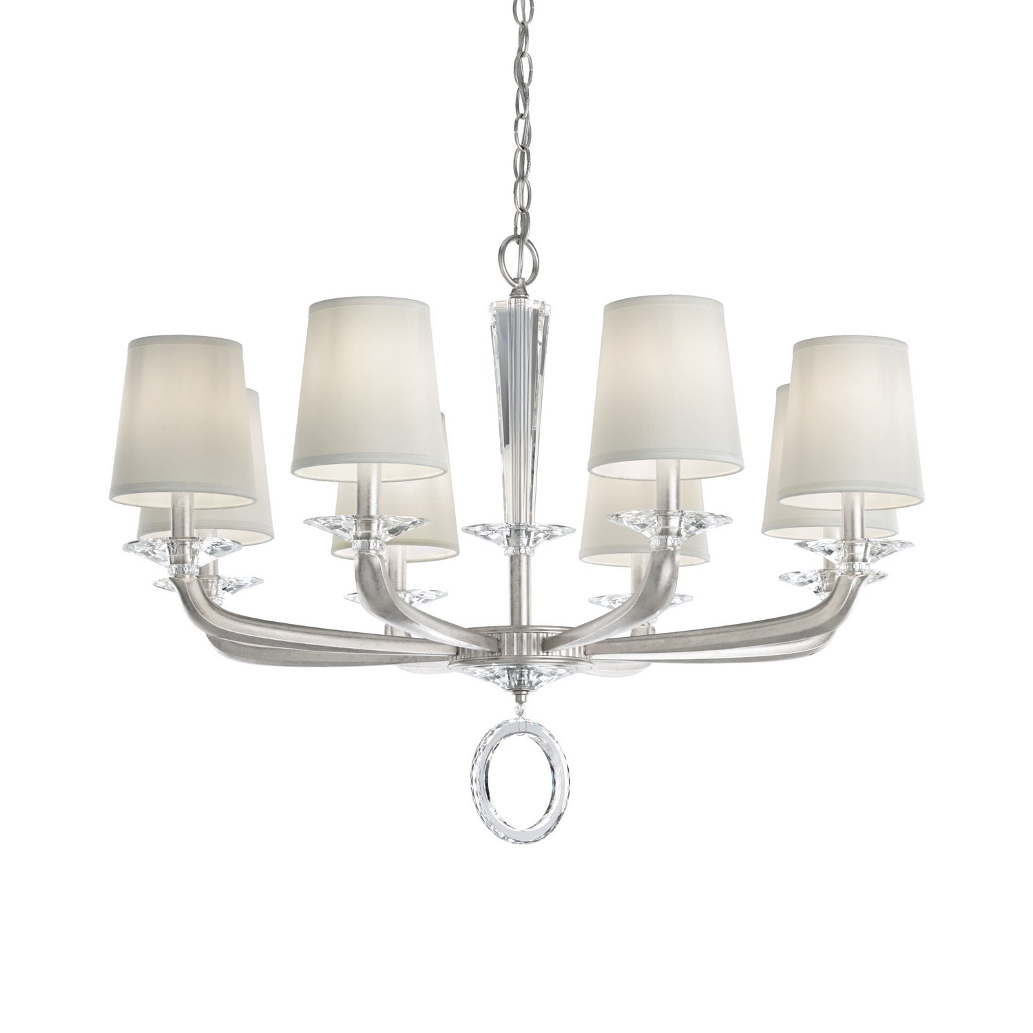 Schonbek - MA1008N-48O - Eight Light Chandelier - Emilea - Antique Silver