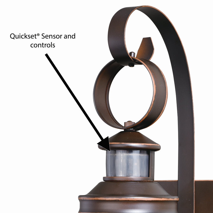 Vaxcel - T0249 - One Light Motion Sensor Outdoor Wall Light - Chatham - Burnished Bronze