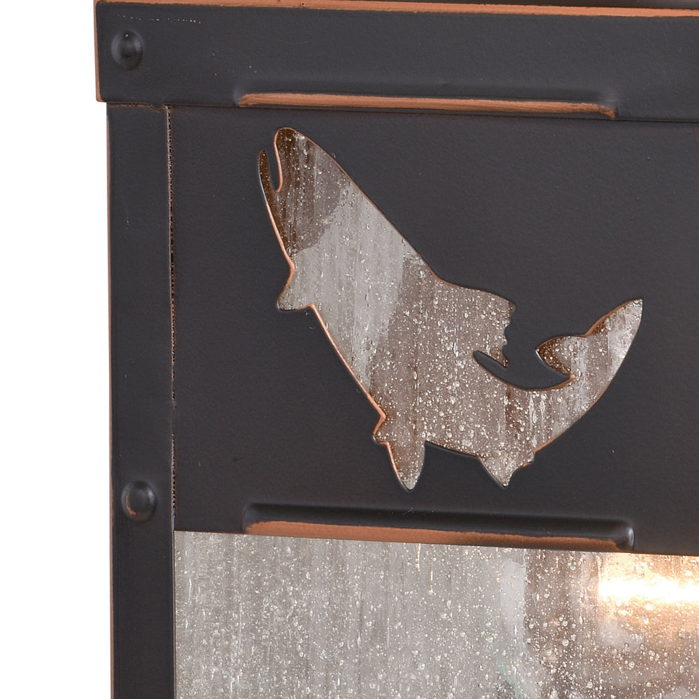 Vaxcel - T0332 - One Light Outdoor Wall Mount - Missoula - Burnished Bronze