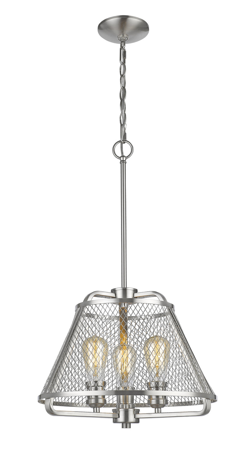 Z-Lite - 451-16BN - Three Light Pendant - Iuka - Brushed Nickel