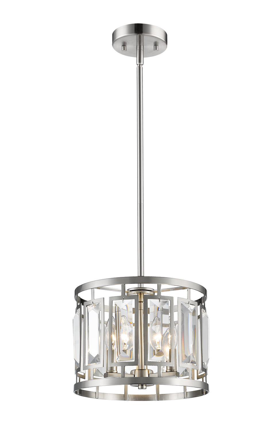 Z-Lite - 6007-11BN - Three Light Pendant - Mersesse - Brushed Nickel