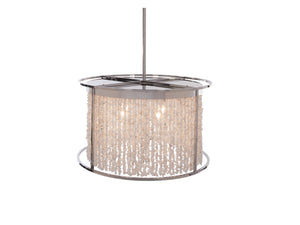 Avenue Lighting - HF9003-SLV - Four Light Chandelier - Soho - Polished Nickel Silver Finish With Moon Rock Gem Nuggets