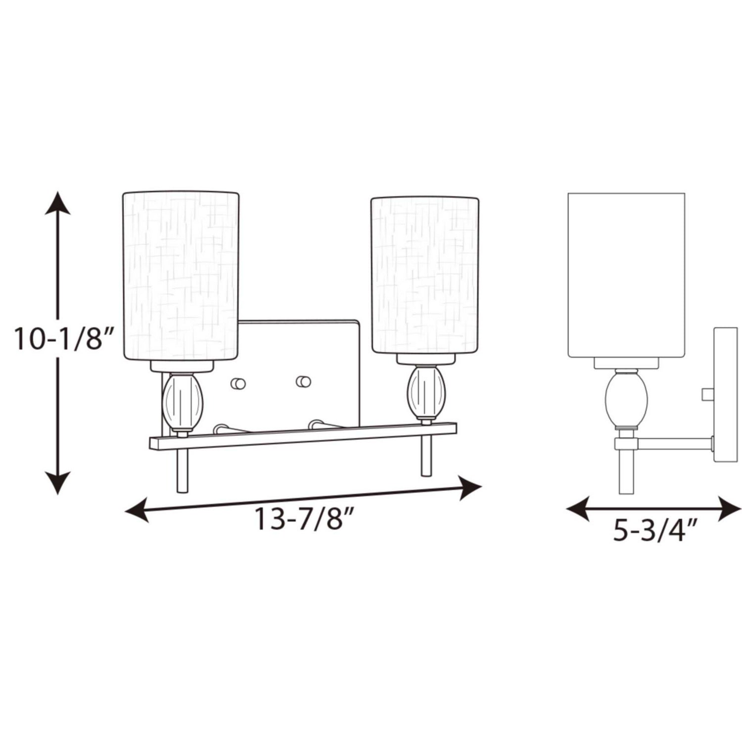 Progress Lighting - P2775-15 - Two Light Bath - Status - Polished Chrome