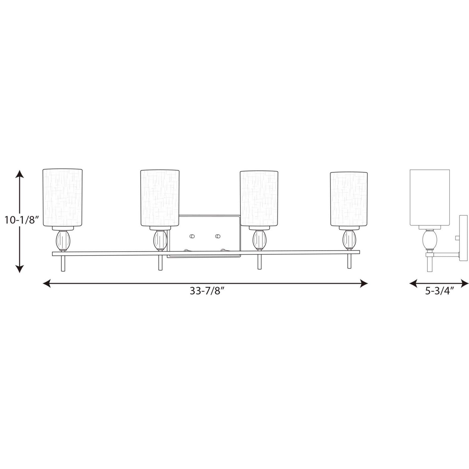 Progress Lighting - P2777-15 - Four Light Bath - Status - Polished Chrome