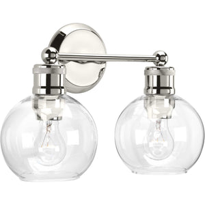 Progress Lighting - P300050-104 - Two Light Bath - Hansford - Polished Nickel