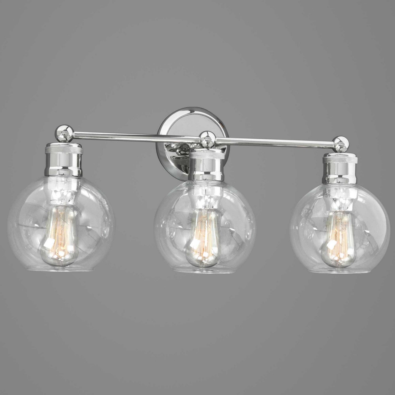 Progress Lighting - P300051-104 - Three Light Bath - Hansford - Polished Nickel