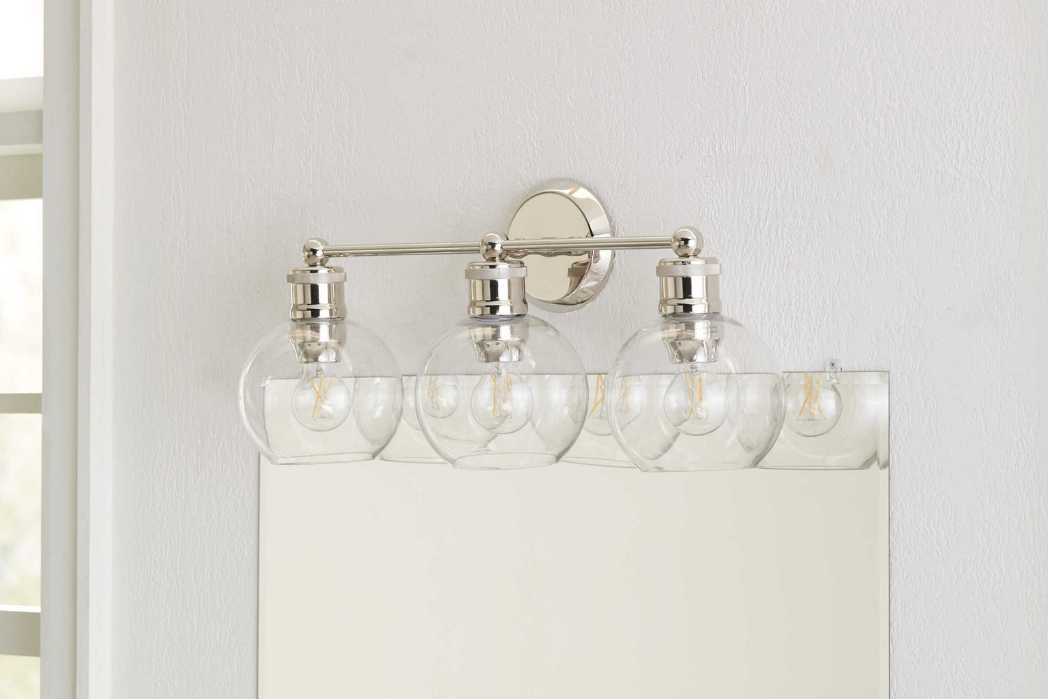 Progress Lighting - P300051-104 - Three Light Bath - Hansford - Polished Nickel