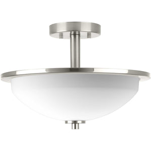 Progress Lighting - P3424-09 - Two Light Semi-Flush Convertible - Replay - Brushed Nickel
