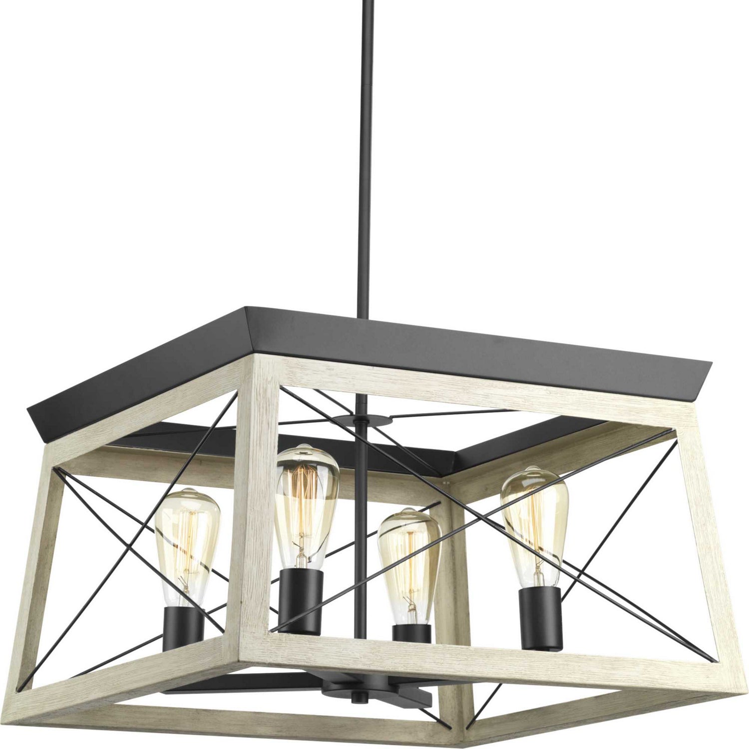 Progress Lighting - P400047-143 - Four Light Chandelier - Briarwood - Graphite