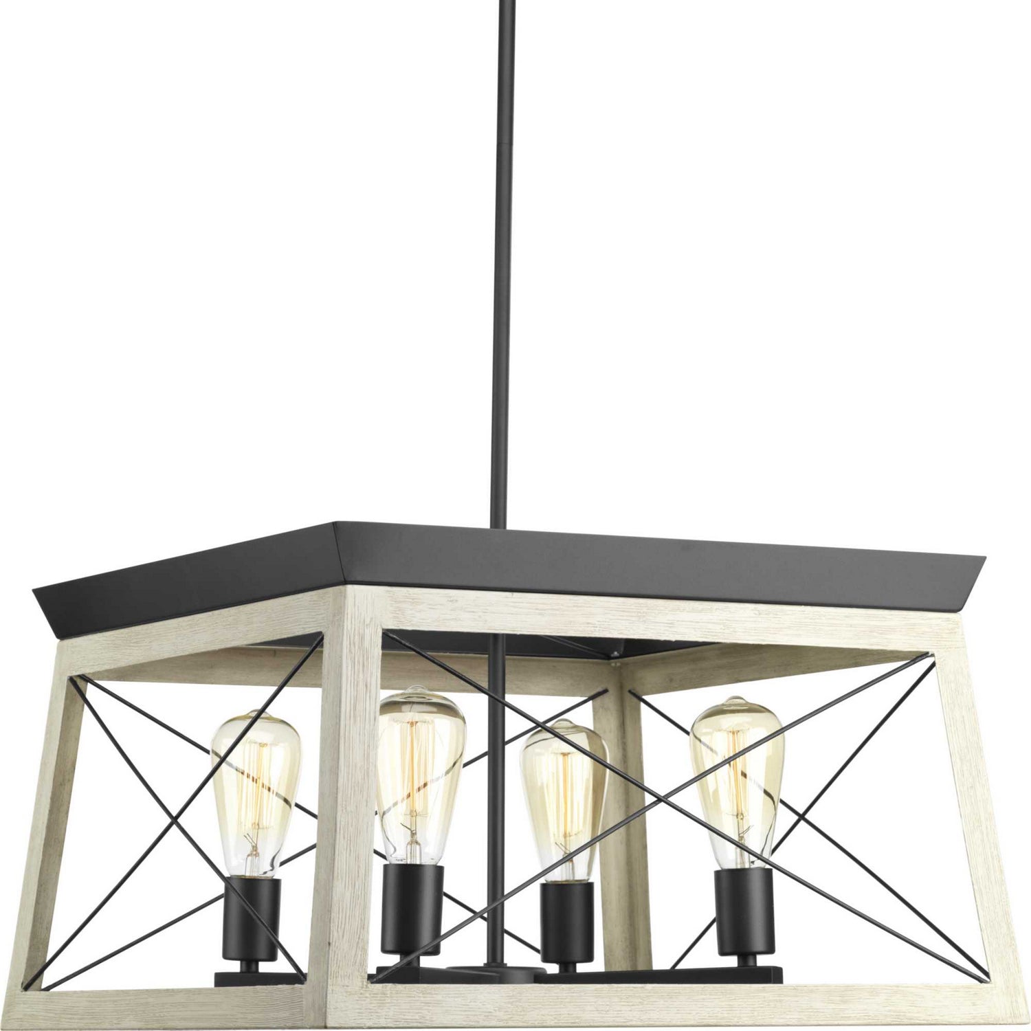 Progress Lighting - P400047-143 - Four Light Chandelier - Briarwood - Graphite