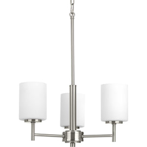 Progress Lighting - P4318-09 - Three Light Chandelier - Replay - Brushed Nickel