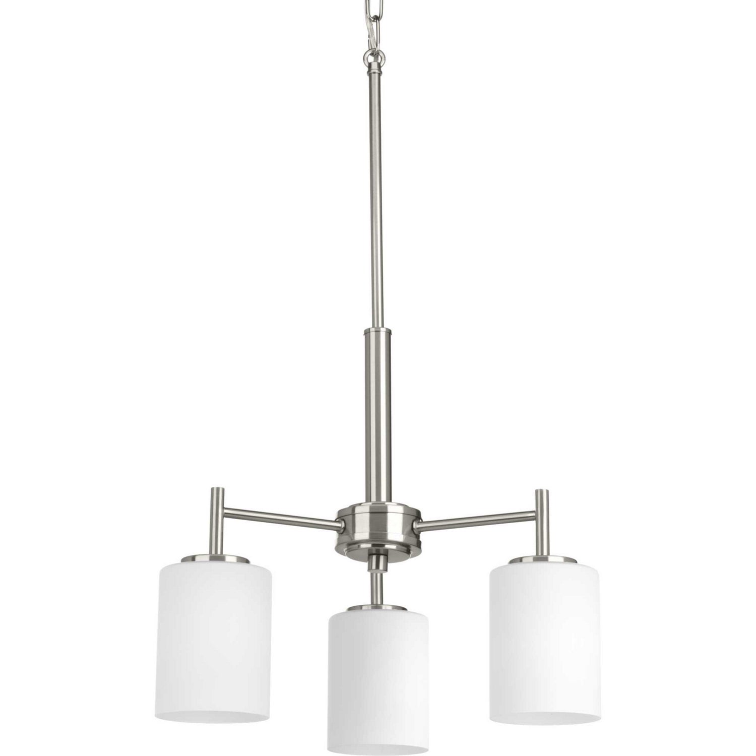 Progress Lighting - P4318-09 - Three Light Chandelier - Replay - Brushed Nickel