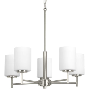 Progress Lighting - P4319-09 - Five Light Chandelier - Replay - Brushed Nickel