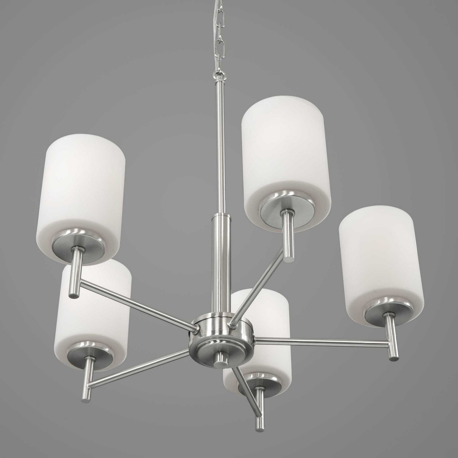 Progress Lighting - P4319-09 - Five Light Chandelier - Replay - Brushed Nickel