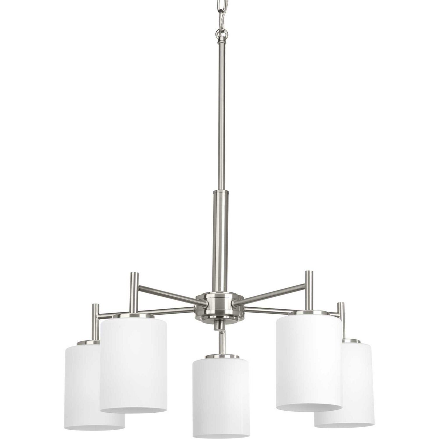 Progress Lighting - P4319-09 - Five Light Chandelier - Replay - Brushed Nickel