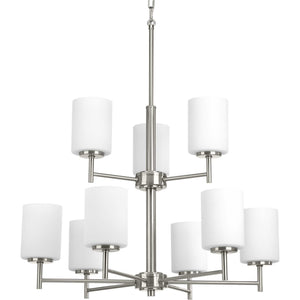 Progress Lighting - P4726-09 - Nine Light Chandelier - Replay - Brushed Nickel