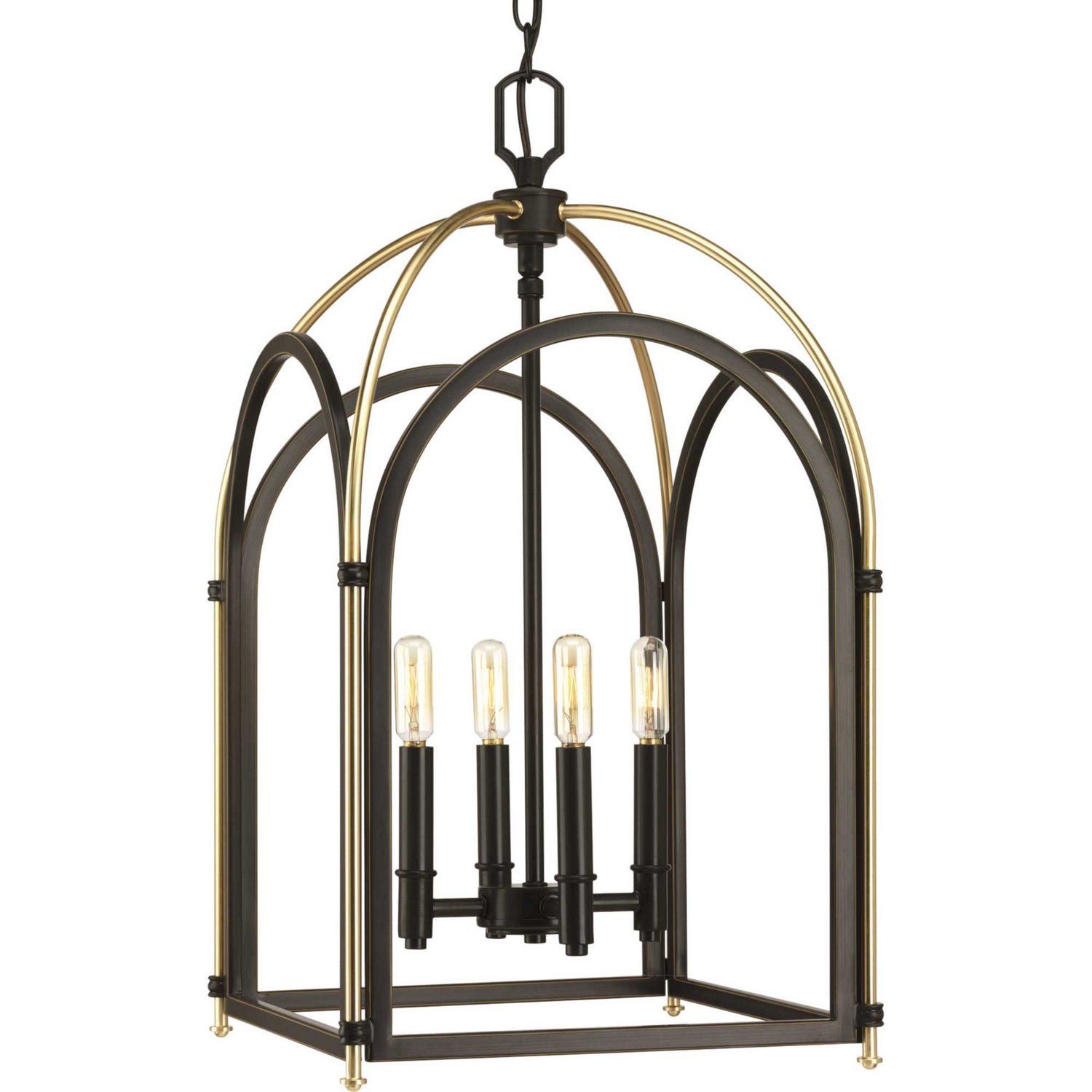 Progress Lighting - P500039-020 - Four Light Foyer Pendant - Westfall - Antique Bronze