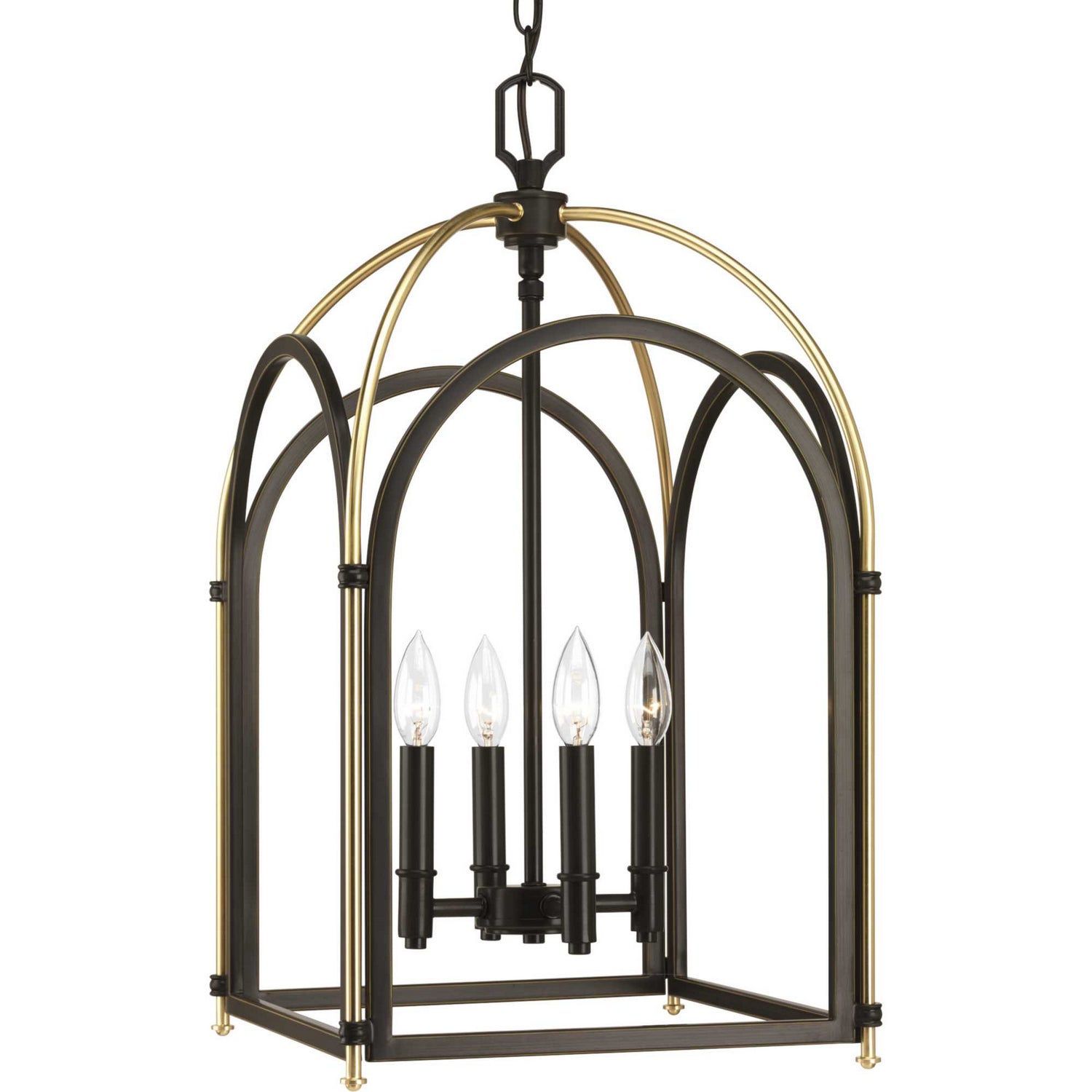 Progress Lighting - P500039-020 - Four Light Foyer Pendant - Westfall - Antique Bronze